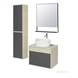 Зеркало Aquaton Лофт Урбан 65х80 1A254102LQX50 без подсветки, Дерево светлое