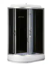 Душевая кабина Loranto 120х80 средний поддон, прозрачное стекло, профиль Хром, CS-66120-20 R G