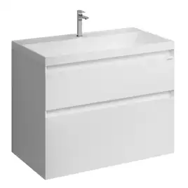 Тумба под раковину Grossman Меркадо 80 подвесная, белая матовая (108080)