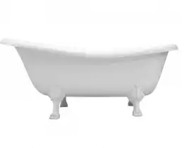 Ванна из искусственного мрамора Aquanet Family Stone Classic 160x80 с белыми ножками AQ-00368585