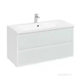 Тумба под раковину Aquaton Римини 100 1A232801RN010 подвесная цвет, белый глянец