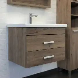 Тумба с умывальником Comforty Никосия 70П Дуб темный, 00-00008855