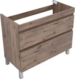 Тумба под раковину Aquanet Нота New 100 напольная, дуб веллингтон табак, 344148