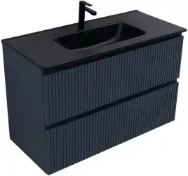 Тумба под раковину Aquanet Джейн (Flat) 100 маренго, подвесная, 335431