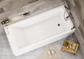 Акриловая ванна Roca EASY 170х75 ZRU9302899 прямоугольная, Белая