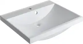 Раковина Aquanet Нота 58 281220 прямоугольная, Белая глянцевая