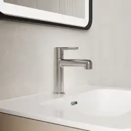 Смеситель для раковины IDDIS Aiger AIGBC00i01  цвет, Матовый хром