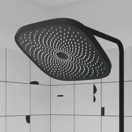 Душевая система для душа IDDIS SpaHome SPHBLTKi06 с термостатом цвет, Матовый черный