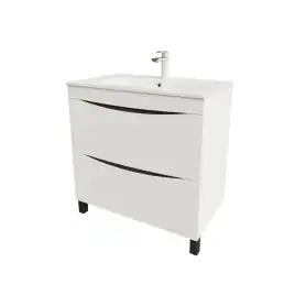 Тумба с раковиной IDDIS Cloud 80, напольная, Белая, CLO80WFi95K