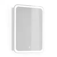 Зеркало-шкаф Jorno BOSKO 60 Bos.03.60/W с подсветкой и часами Белый