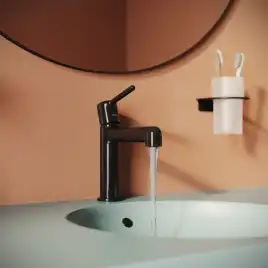 Смеситель для раковины IDDIS Aiger AIGGB00i01  цвет, Глянцевый черный