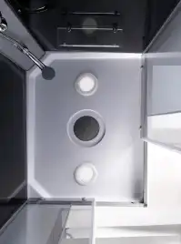 Душевая кабина Loranto 100х80 CS-5180-13L G, низкий поддон, цвет профиля сатин