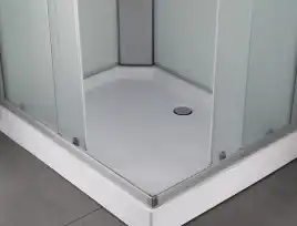 Душевая кабина Loranto 100х80 CS-5180-13L F, низкий поддон, цвет профиля сатин