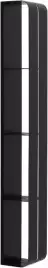 Полка Aquanet Магнум H 15x100 черная матовая, вертикальная