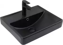 Раковина Aquanet Ирис 50 329246 прямоугольная, Черная матовая