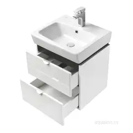 Тумба под раковину Aquaton Скай PRO 50 1A238001SY010 подвесная цвет, белый глянец