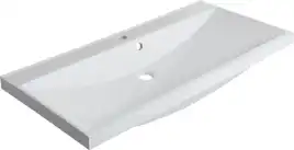 Раковина Aquanet Нота 100 284116 прямоугольная, Белая глянцевая