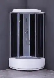 Душевая кабина Loranto 100х100 CS-6610 G, 100*100*215 с высоким поддоном