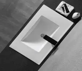 Умывальник CeramaLux YJ803-70 710х405х185 Полувстраиваемая цвет Белый