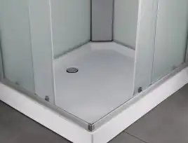 Душевая кабина Loranto 100х80 CS-5180-13R F, низкий поддон, цвет профиля сатин