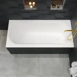 Ванна из искусственного камня WHITECROSS 170x80 Gin, белая матовая 0217.170080.200