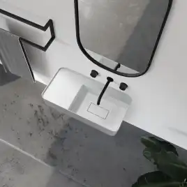 Раковина подвесная ABBER STEIN 120х40х15 AS2627-1.2, прямоугольная, белая матовая