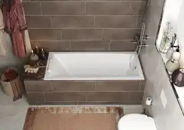 Акриловая ванна Marka One AELITA Slim 150х75 Прямоугольная белая встраиваемая 01ае1575слим