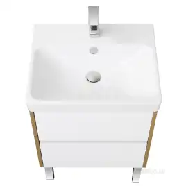 Тумба под раковину Aquaton Сканди 70 1A251801SDZ90 подвесная цвет, белый / дуб рустикальный