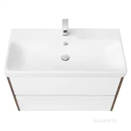 Тумба под раковину Aquaton Сканди 90 1A251901SDZ90 подвесная цвет, белый / дуб рустикальный