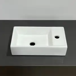 Тумба с умывальником Comforty Асти 40 Бетон светлый, 00-00013669