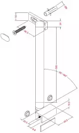 Держатель стекла Allen Brau Priority 3.31103.BBA черный браш