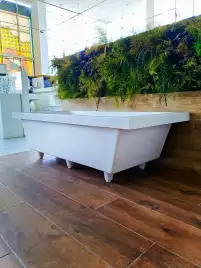 Ванна из литьевого мрамора  Aqua de Marco NESTOR 177х80 Белая 1180WNES