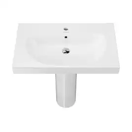 Раковина KERAMA MARAZZI BUONGIORNO подвесная/мебельная, 80см, белая глянцевая, BG.wb.80