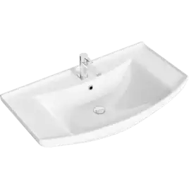 Тумба с раковиной напольная Aqwella Allegro 85 см, Agr.01.08/3, цвет Белый