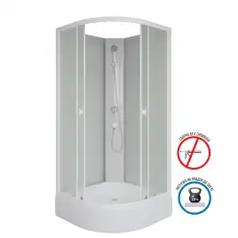 Душевая кабина Niagara Promo 100х100х200 P100/26/MT/BK средний поддон, без гидромассажа