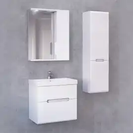 Тумба под раковину Jorno MODUO SLIM 60 Mod.01.60/P/W Белая