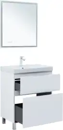 Тумба под раковину Aquanet Алвита New 70 напольная, белый матовый, 344133