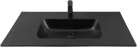 Раковина Aquanet Flat 100 329257 прямоугольная, Черная матовая