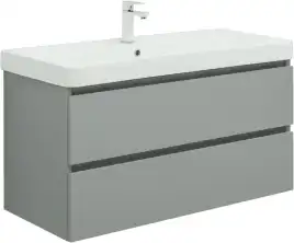 Тумба под раковину Aquanet Вега 2.0 100 мисти грин, подвесная, 337957