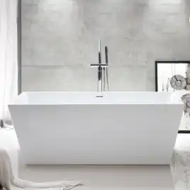 Акриловая ванна Abber 150х80 AB9224-1.5, отдельностоящая, Белая глянцевая
