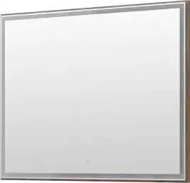 Зеркало Aquanet Nova Lite 100х80 249519 с подстветкой, сенсорный выключатель, Дерево темное