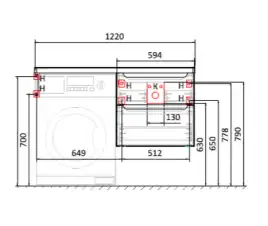 Столешница под раковину Jorno WOOD  120 Wood.06.122/DW Дерево темное