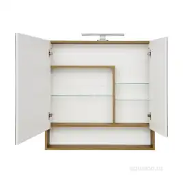Зеркало-шкаф Aquaton Сканди 90 1A252302SDZ90  цвет, белый / дуб рустикальный