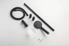 Душевой гарнитур Aquatek ОБЕРОН AQ2014MB, Черный матовый