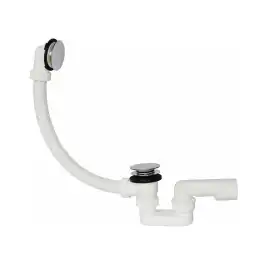 Слив-перелив для ванны PLASTBRNO EVK0150 60 см, (клик-клак), Хром