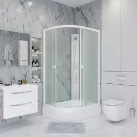 Душевая кабина Niagara Promo 100х80х200 P100/80/26R/MT/BK средний поддон, без гидромассажа