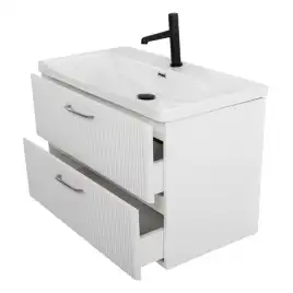 Тумба под раковину BelBagno DUE-600-2C-SO-BL-P подвесная Bianco Lucido
