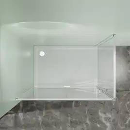 Душевой уголок Azario MALE SQR-90х90х195-CH-CL, прозрачное стекло 6 мм, профиль хром, AZ-J50-90-CH-CL