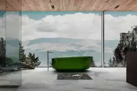 Прозрачная ванна ABBER Kristall AT9706Emerald 170х80 зеленая