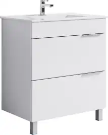 Тумба с раковиной напольная Aqwella Brig 75 см, Br.01.07/2/W, цвет Белый